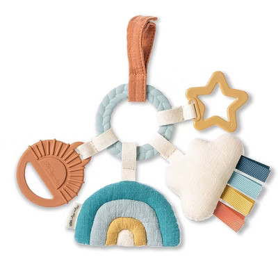 Itzy Ritzy Bitzy Busy Ring Teething Activity Toy - Cloud - 4pc | Target