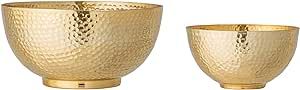 Bloomingville Gold Hammered Metal (Set of 2) Bowl | Amazon (US)