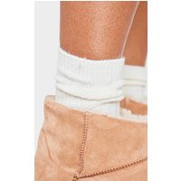 Cream Cable Knit Ankle Socks | PrettyLittleThing UK