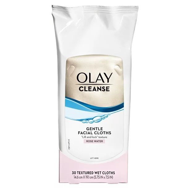 Olay Gentle Facial Cleansing Cloths with Rose Water, 30 Count | Walmart (US)