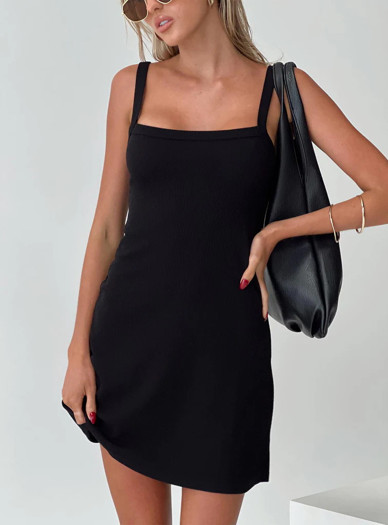 De Santis Mini Dress Black | Princess Polly US