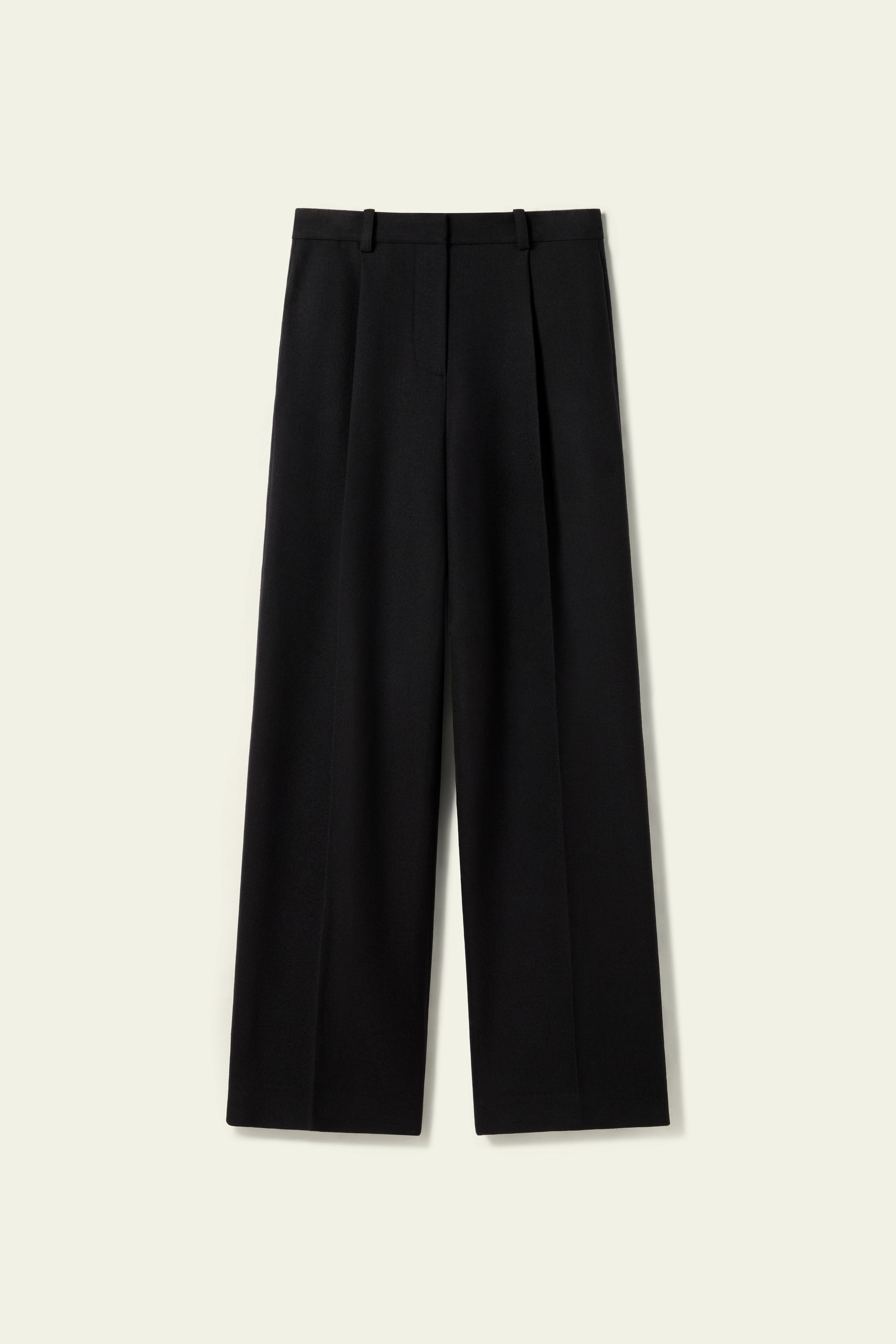 Silk-Wool Tweed Blend Trousers | LilySilk