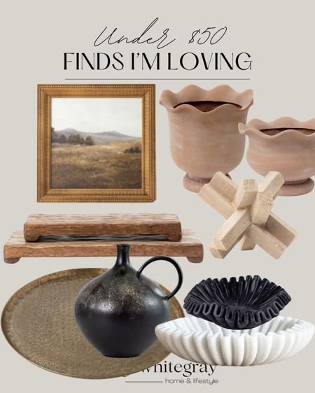 Home decor under $50?? Yes please!! I absolutely love this affordable art from target that’s perfect for layering or even a wall gallery. These new scalloped vases or planters are super cute and perfect for your faux plant, faux stems or even your real greenery!! I also love the scalloped bowls and this cute and unique decorative pitcher!! 

#LTKhome #LTKunder50 #LTKFind