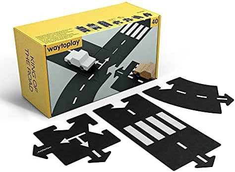 waytoplay King of The Road, Flexible Toy Road Set (40 pcs). The Original, Made in Europe. | Amazon (US)