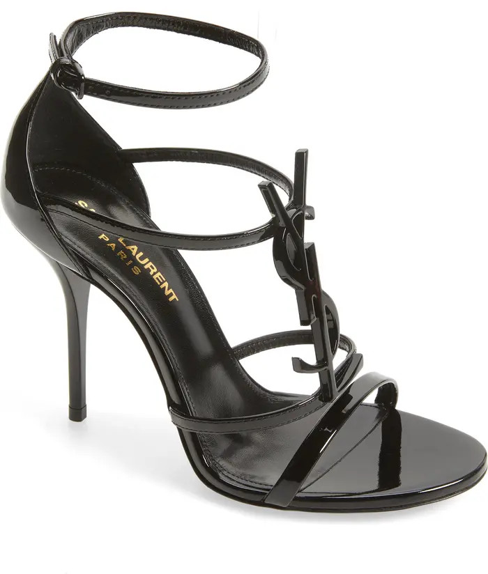 Saint Laurent Cassandra YSL Logo Sandal (Women) | Nordstrom | Nordstrom