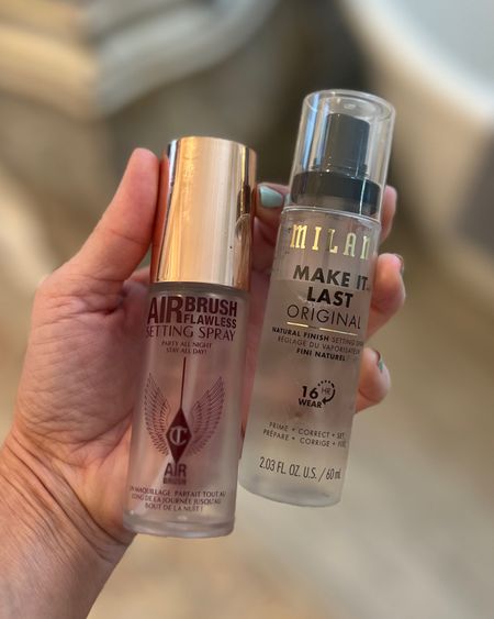 Makeup SETTING SPRAY Faves 💦 the Milani spray is dare I say just as good as the Charlotte Tilbury Setting spray??? Def a great affordable option with a great spray nozzle. 

#LTKstyletip #LTKbeauty #LTKfindsunder50