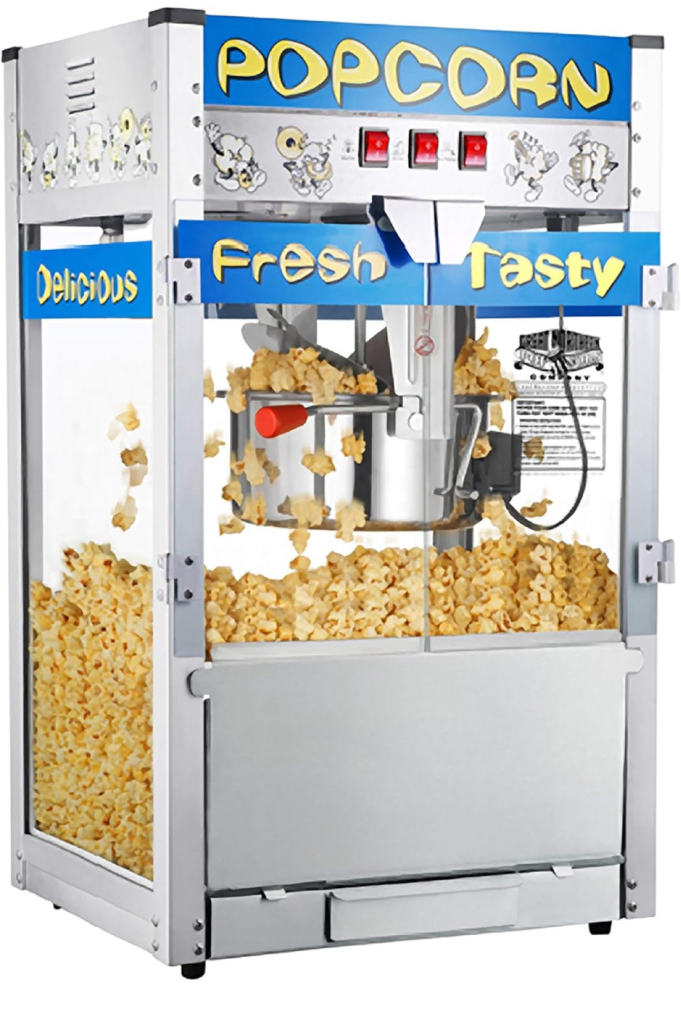 Pop Heaven Popcorn Machine - 12oz Stainless-Steel Kettle, Reject Kernel Tray, Warming Light, and Accessories by Great Northern Popcorn (Blue)

#LTKSaleAlert #LTKHome #LTKSeasonal