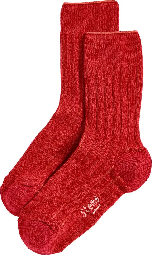 Luxe Merino Wool & Cashmere Blend Crew Socks | Nordstrom