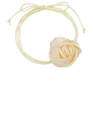 petit moments Rosette Tie Necklace in Cream from Revolve.com | Revolve Clothing (Global)