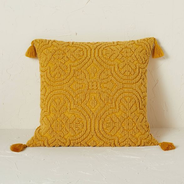 Arabesque Pattern Textured Square Throw Pillow - Opalhouse™ designed with Jungalow™ | Target