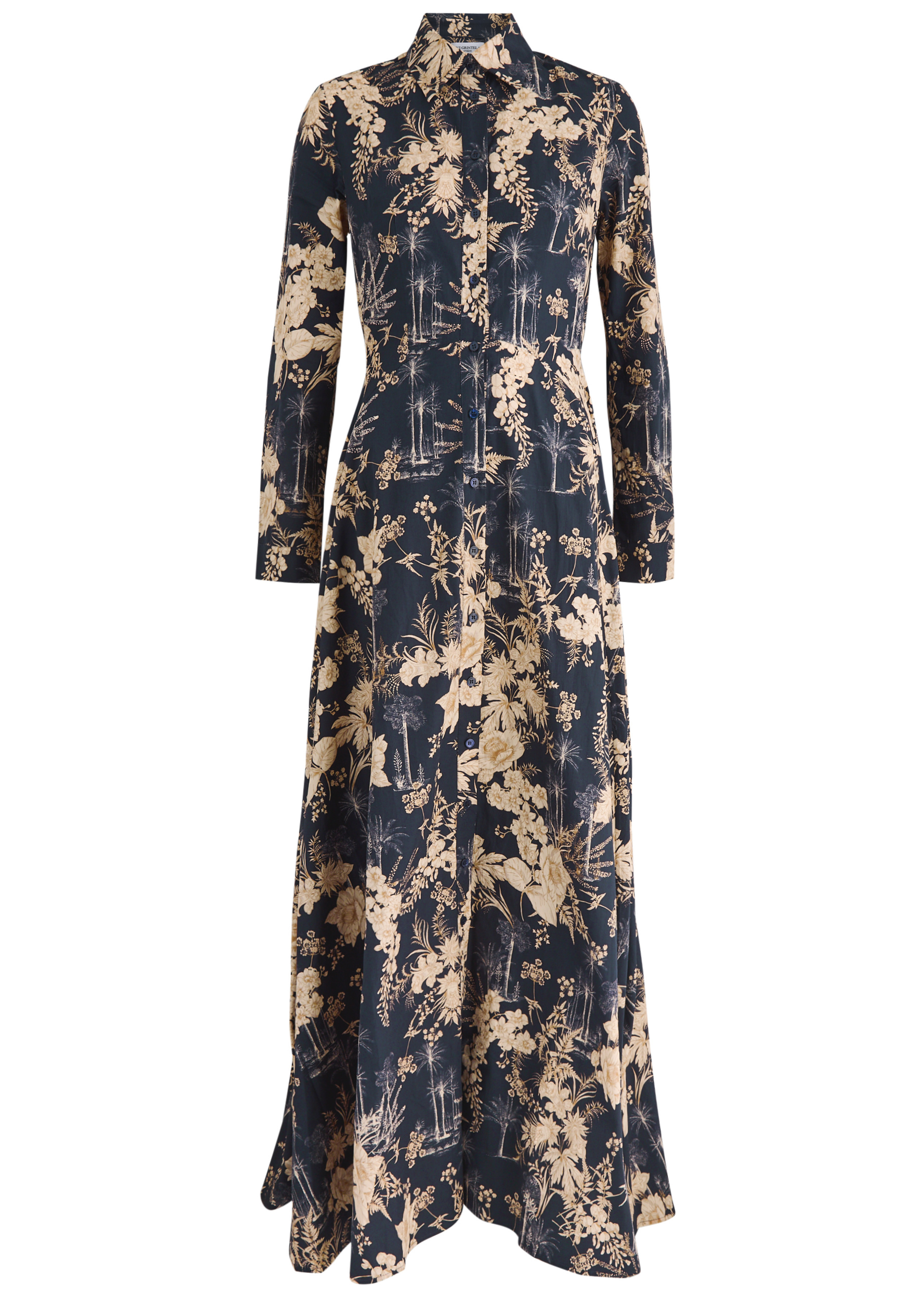 Juliette floral-print cotton maxi shirt dress | Harvey Nichols