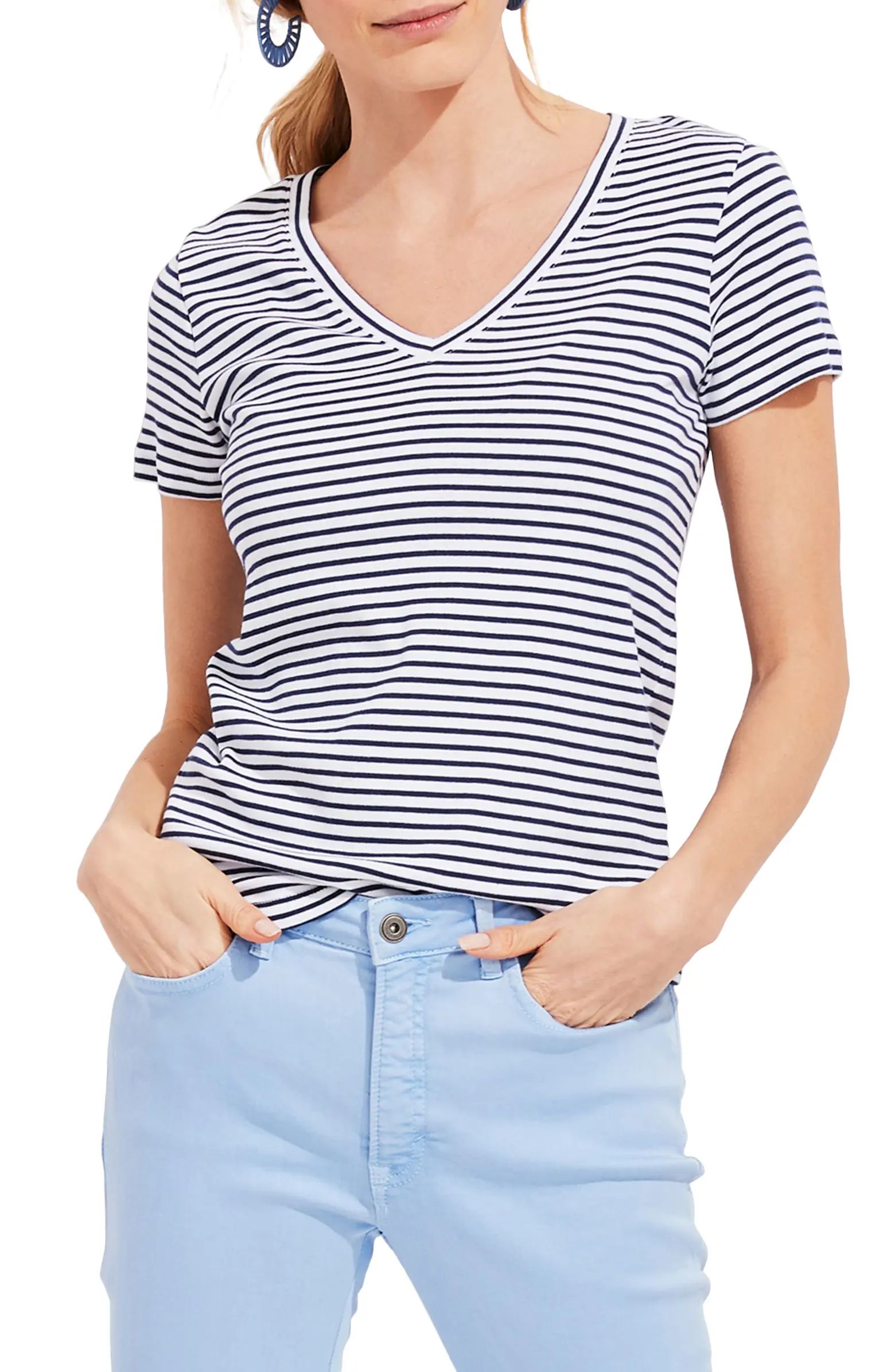 Simple Stripe V-Neck T-Shirt | Nordstrom