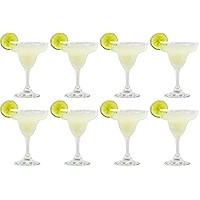Epure Venezia Collection 8 Piece Margarita Glass Set - Classic for Drinking Margaritas, Pina Coladas | Amazon (US)