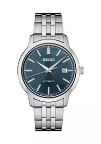 Seiko Essentials Stainless Steel Blue Dial Watch | Belk