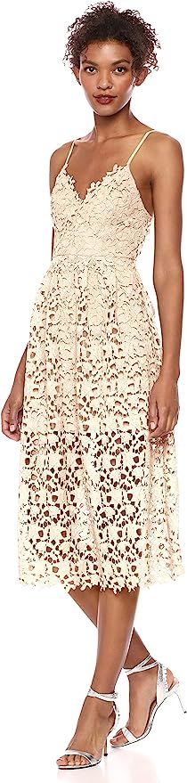 ASTR the label Women's Sleeveless Lace Fit & Flare Midi Dress | Amazon (US)