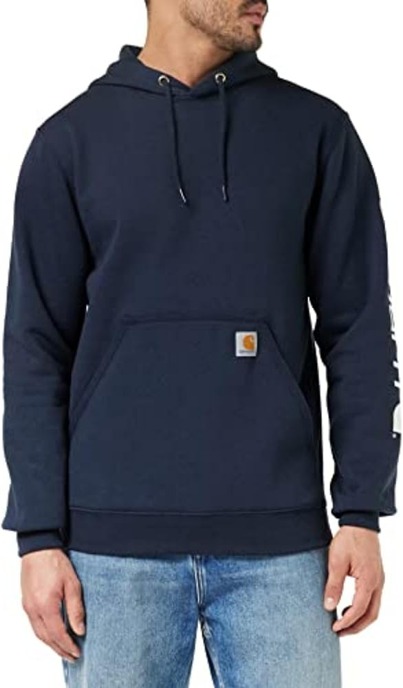 Carhartt Men's Loose Fit Midweight Logo Sleeve Graphic Sweatshirt | Amazon (US)