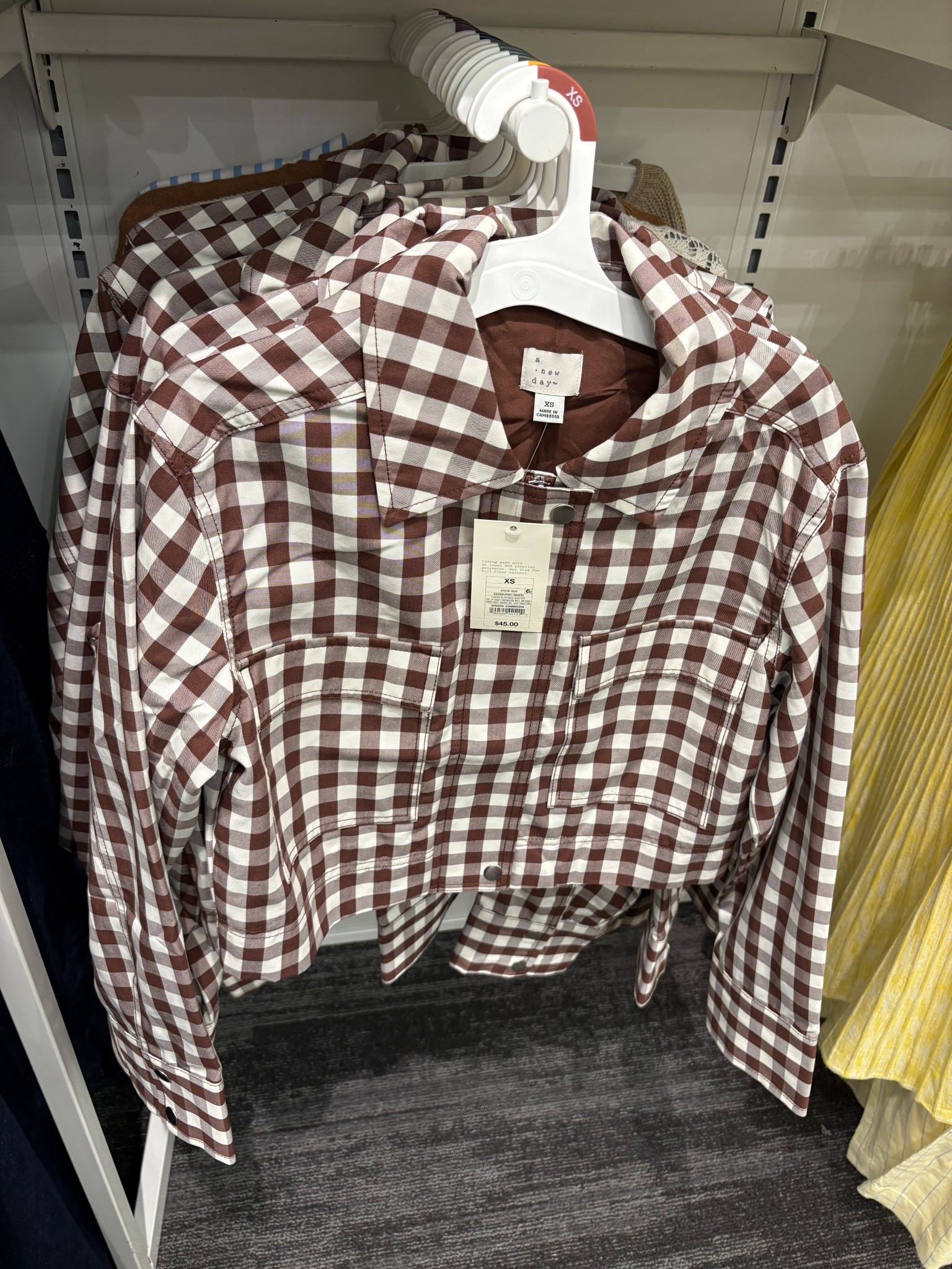 This Brown Gingham jacket stopped me in my tracks. They didn’t have a size small in the store so I’ll have to order it but this is going to be so fun to style in Spring  trends

#LTKspringtrends #LTKspring #LTKSeasonal