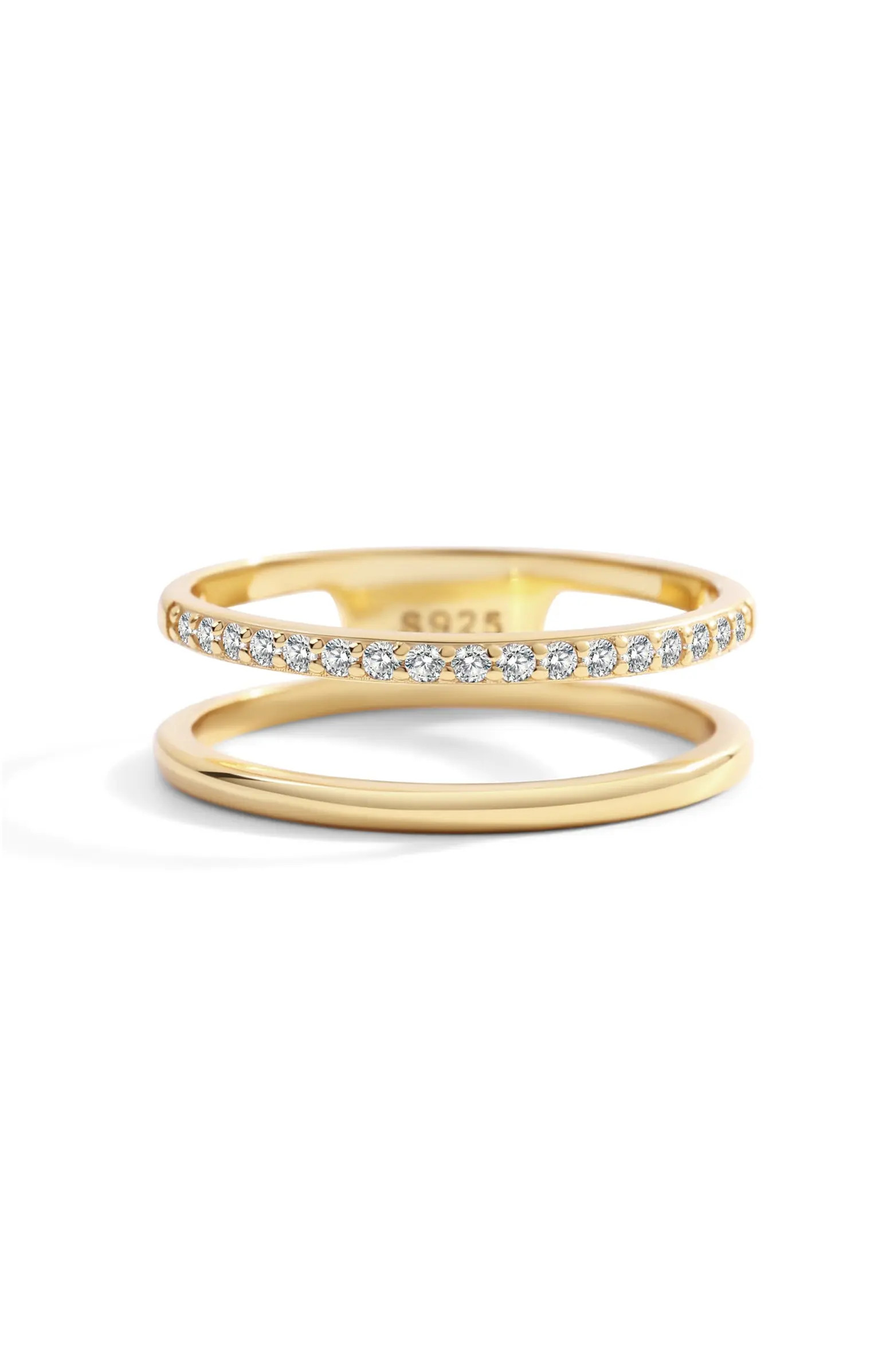 Mint & Lily Double Band Pave Ring | Nordstrom | Nordstrom