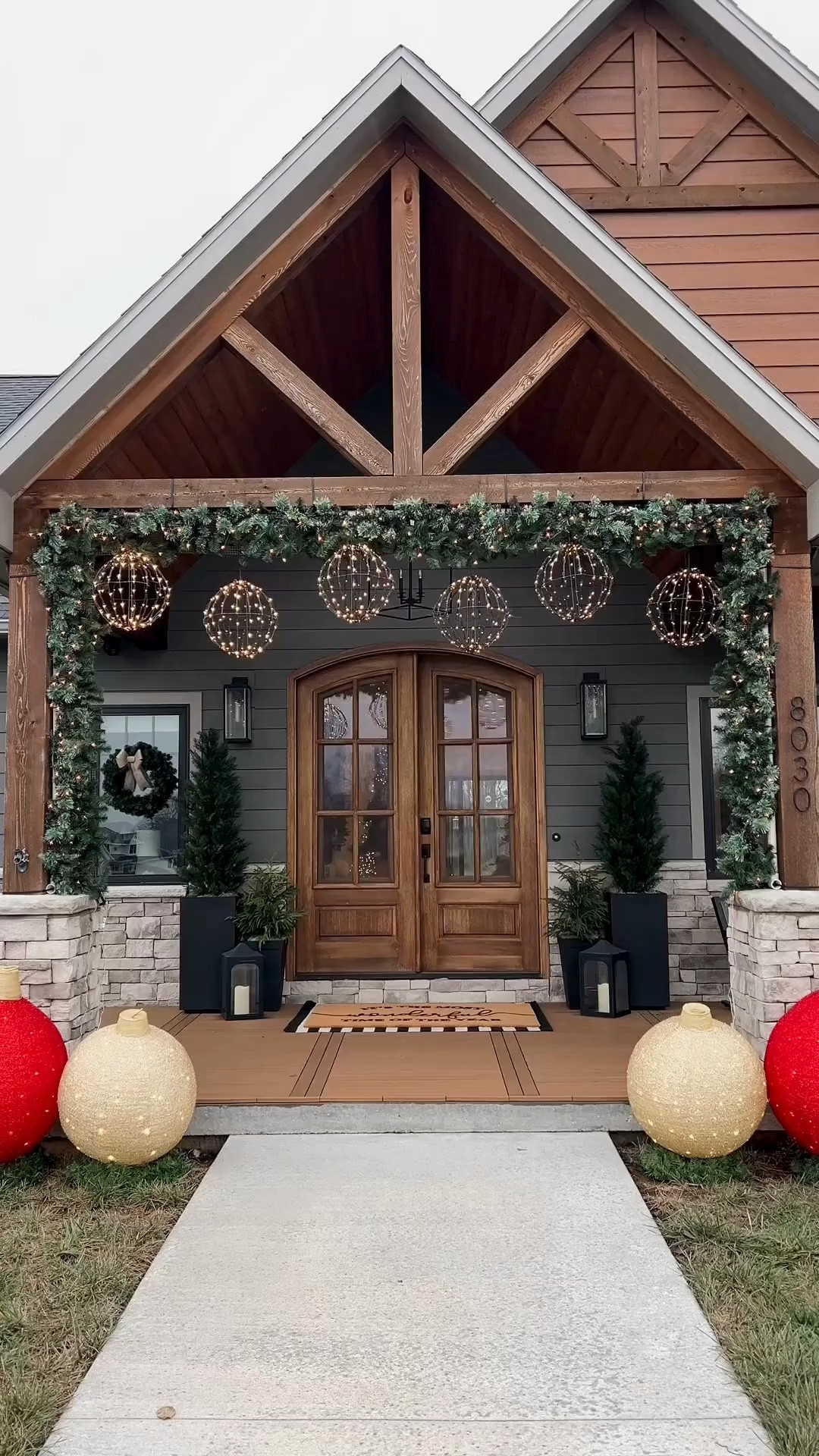 Christmas front porch 