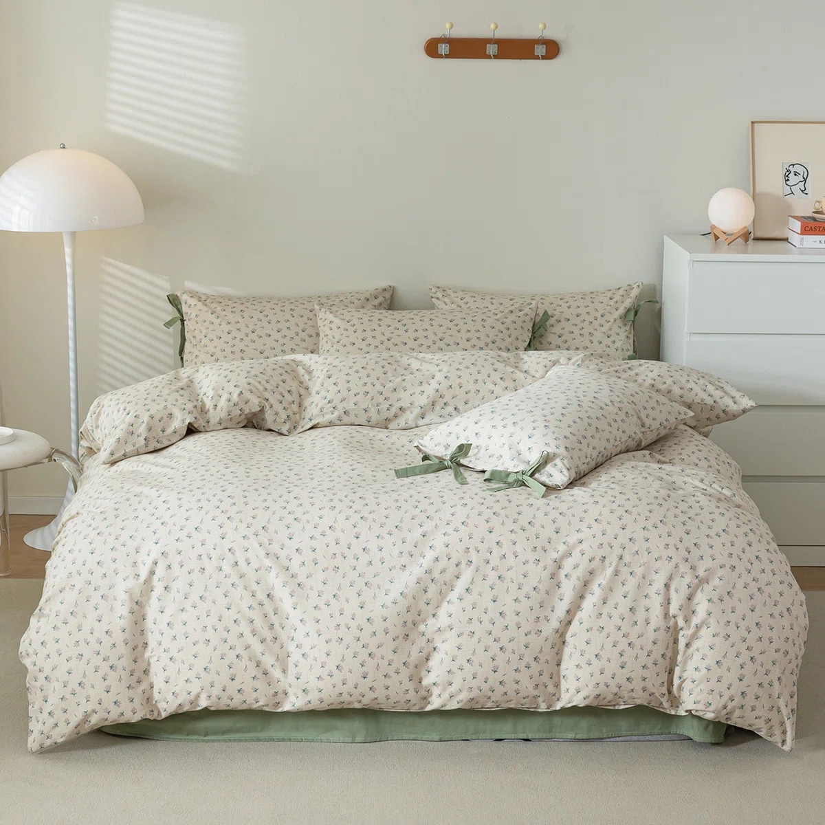 VCLIFE Minimalist Chic 3 PCS Floral Print Polyester Comforter Set | Wayfair | Wayfair North America