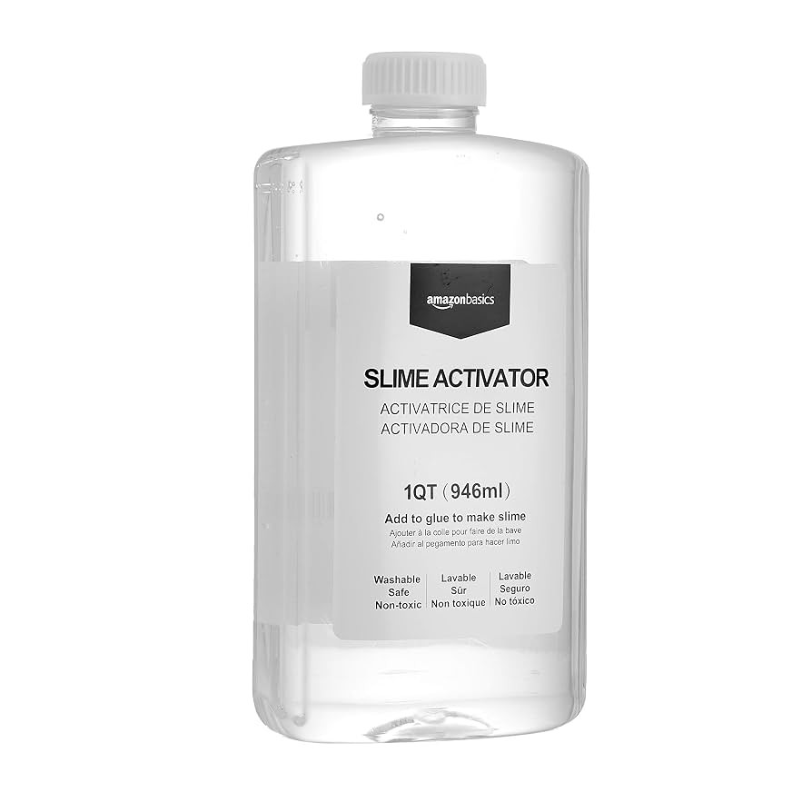 Amazon Basics Slime Activator Solution 1 QT (946ml), Baking Soda, Transparent | Amazon (US)