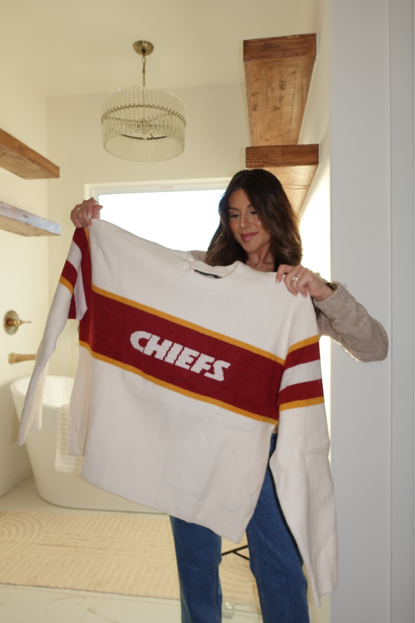 Husbands NFL sweater 😍

#LTKParties #LTKStyleTip #LTKFindsUnder100