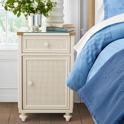 Sylvie Cane 1-Drawer Cabinet Nightstand (18”) | Williams-Sonoma