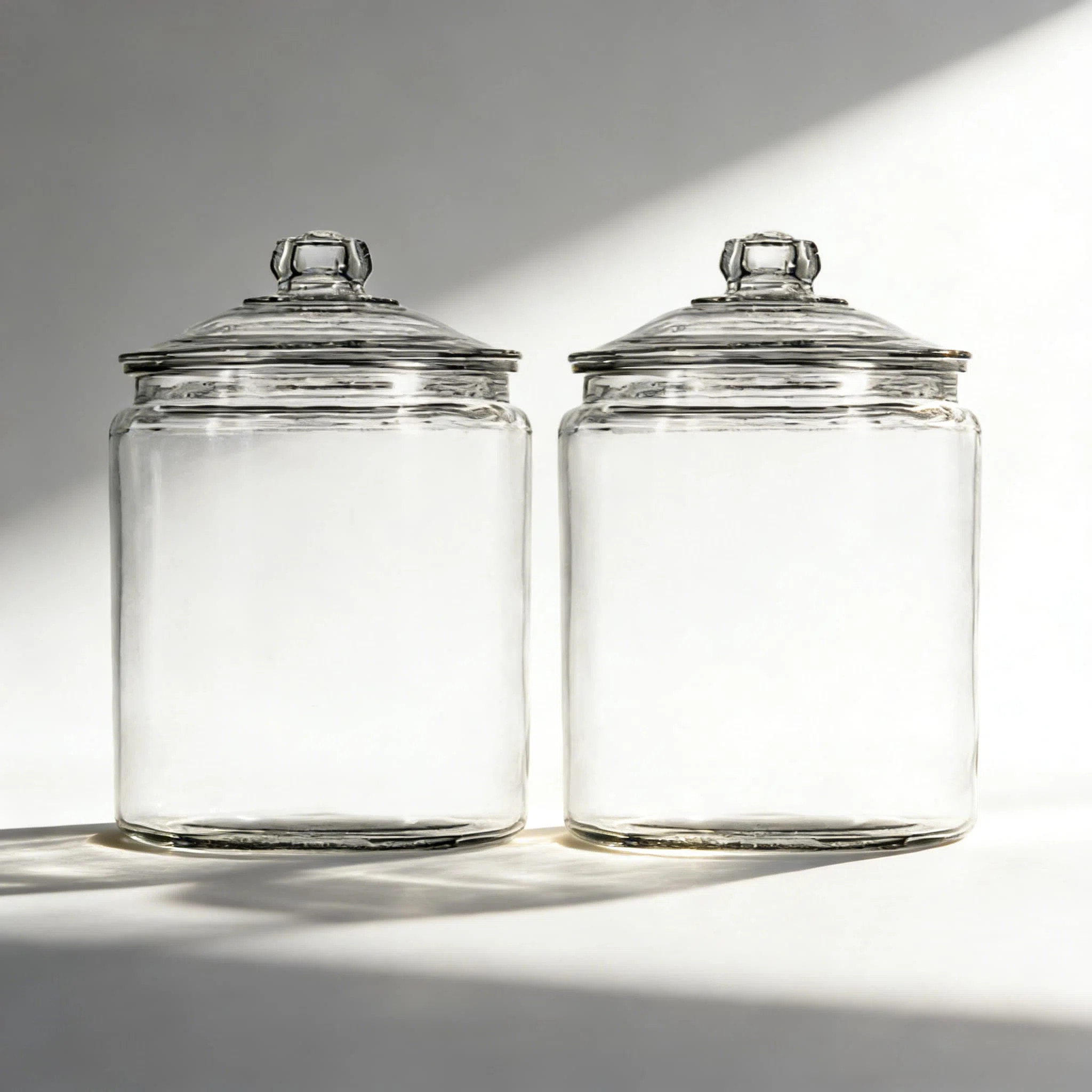 1 Gallon Glass Jars With Lids, Set Of 2 - Wide Mouth Clear Glass Storage Containers For Dry Food,... | Wayfair North America