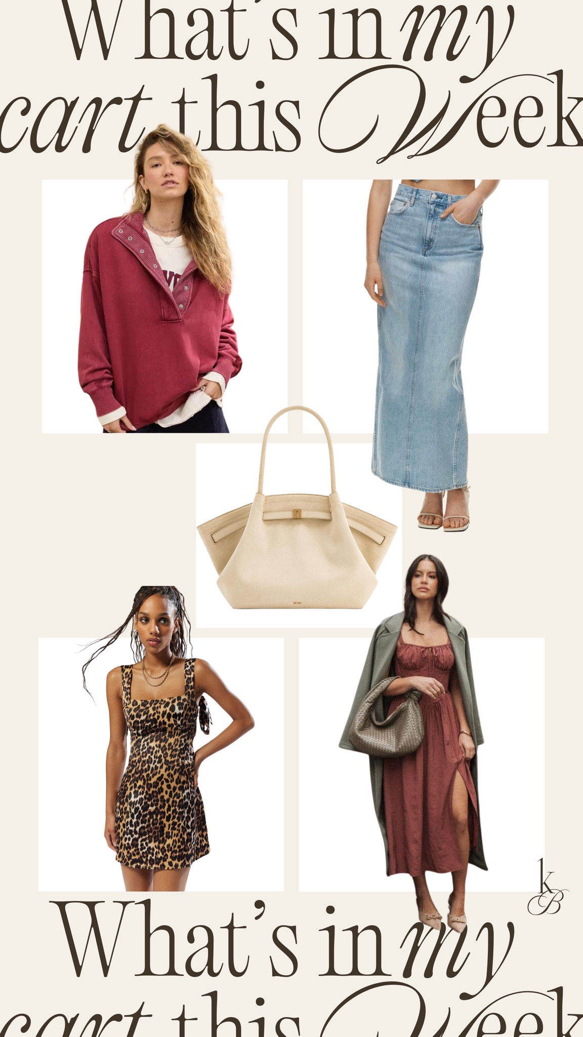 What’s in my cart this week! Having so much fun with fall fashion this year✨ how you style each piece is everythinggg! LOVE how they styled the dress on the bottom right (use code KELSEY20) for discount on petal and pup #fall #dress #sale 

#LTKMidsize #LTKStyleTip #LTKSaleAlert