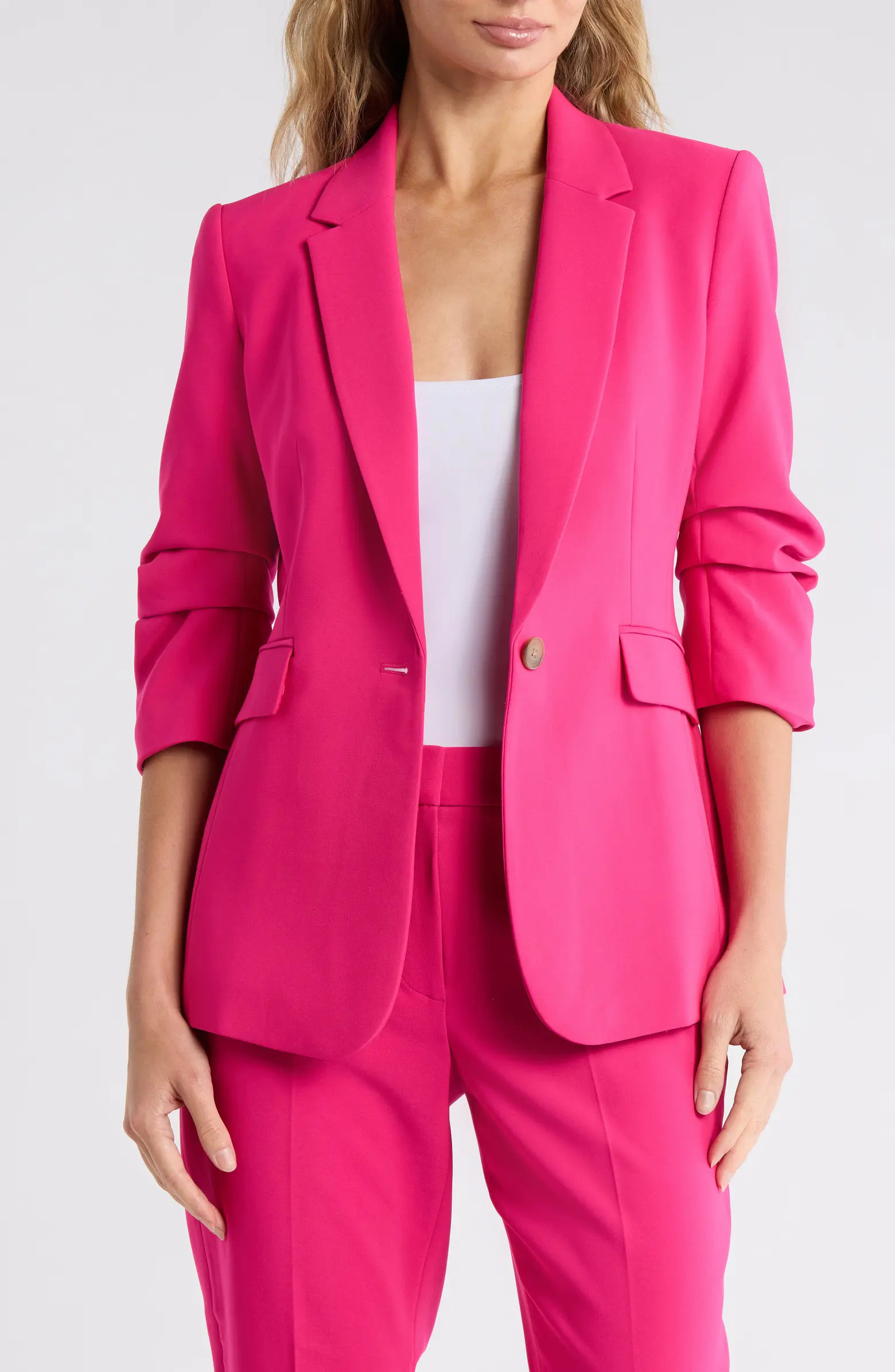 Ruched Sleeve Blazer | Nordstrom Rack