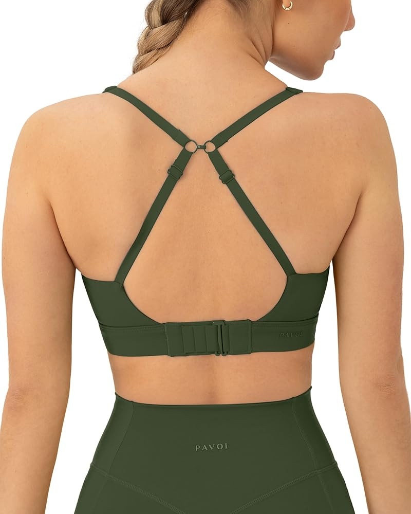 PAVOI ACTIVE Women's High Impact Sports Bra | Compressive Bra with Removable Pads | HiPerform | Amazon (US)