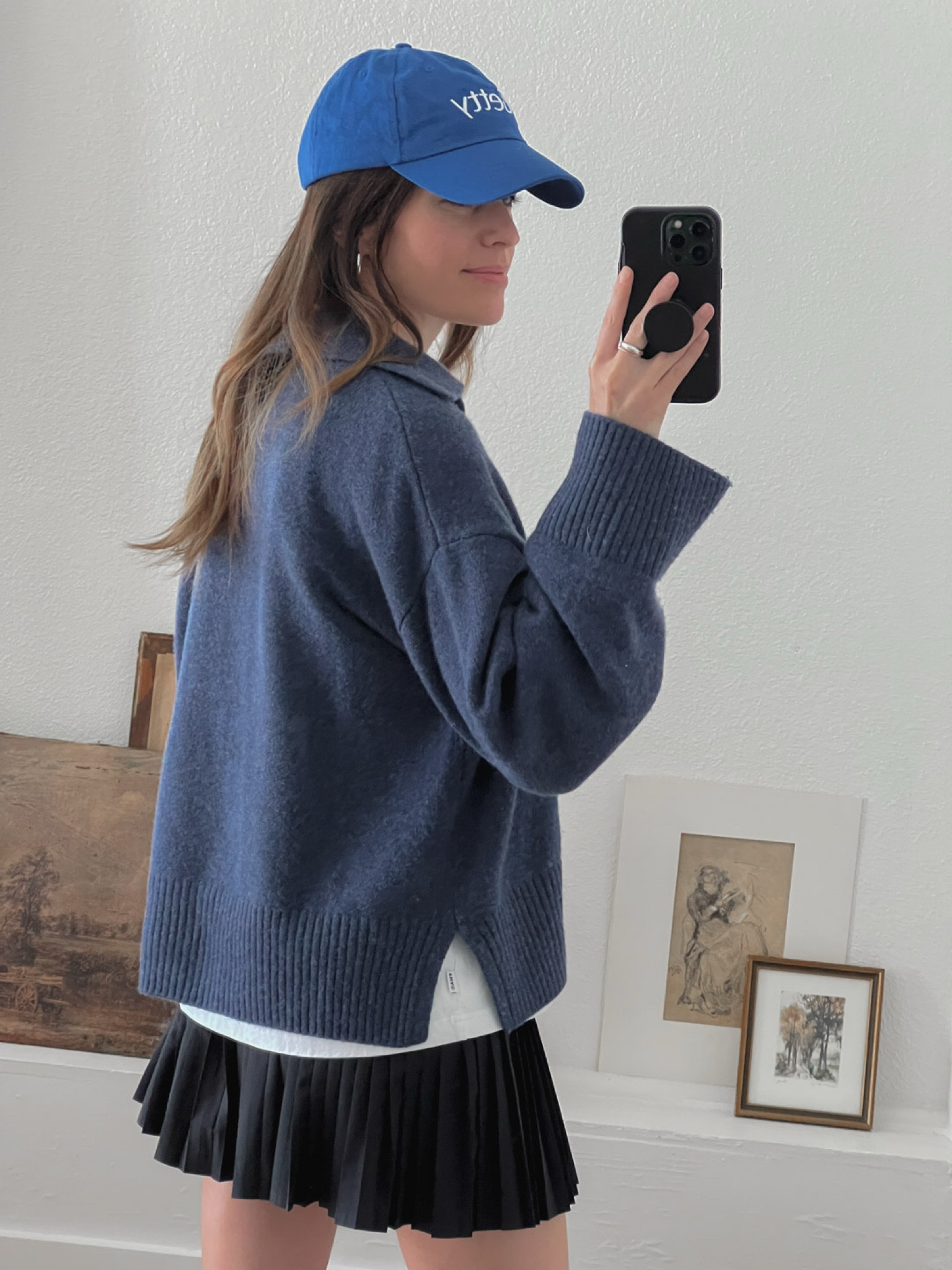 Cozy cashmere polo sweater paired with a pleated tennis mini skirt 🤍 Wearing an XS in the sweater

#LTKStyleTip #LTKFindsUnder100 #LTKActive