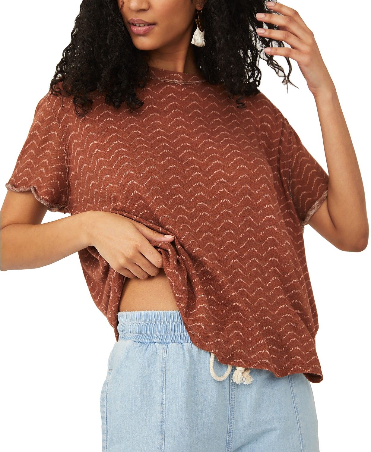 Free People Bali Backpacker T-Shirt & Reviews - Tops - Women - Macy's | Macys (US)