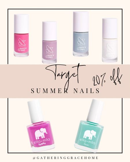 Loving all of these colors for summer! And they’re 20% off!

#summernails #nailpolish #summer 

#LTKsalealert #LTKbeauty #LTKxTarget