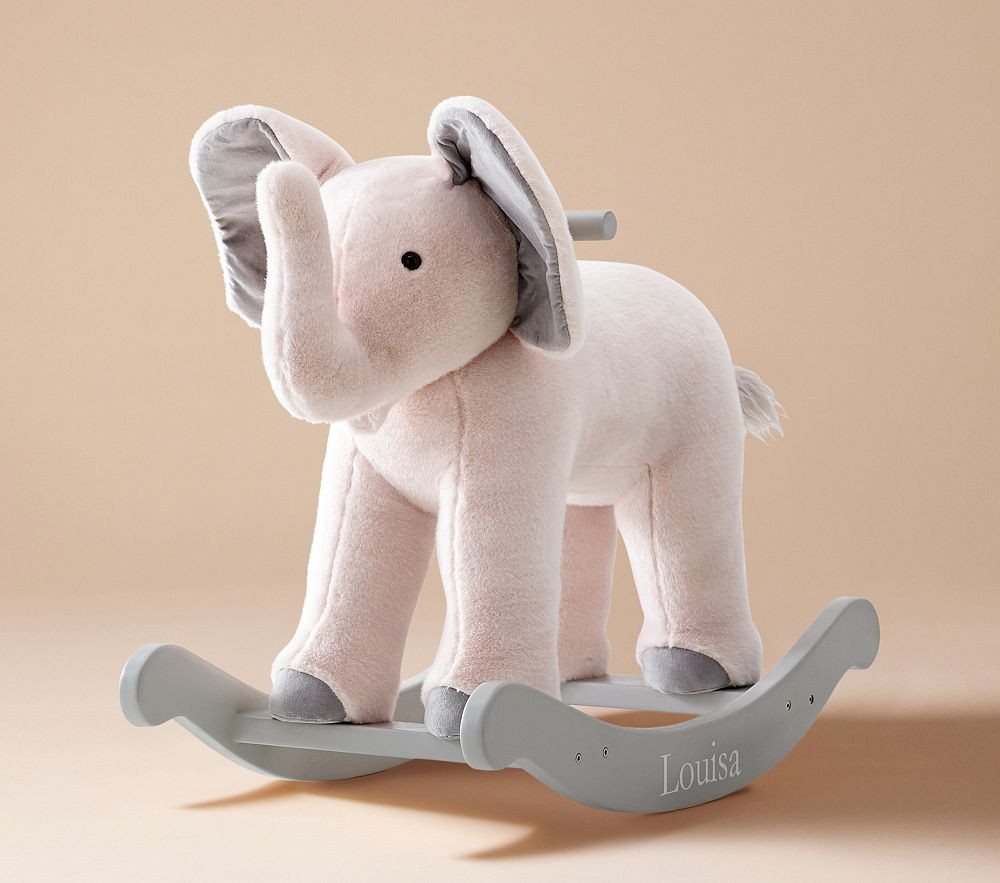Monique Lhuillier Elephant Plush Nursery Rocker | Pottery Barn Kids