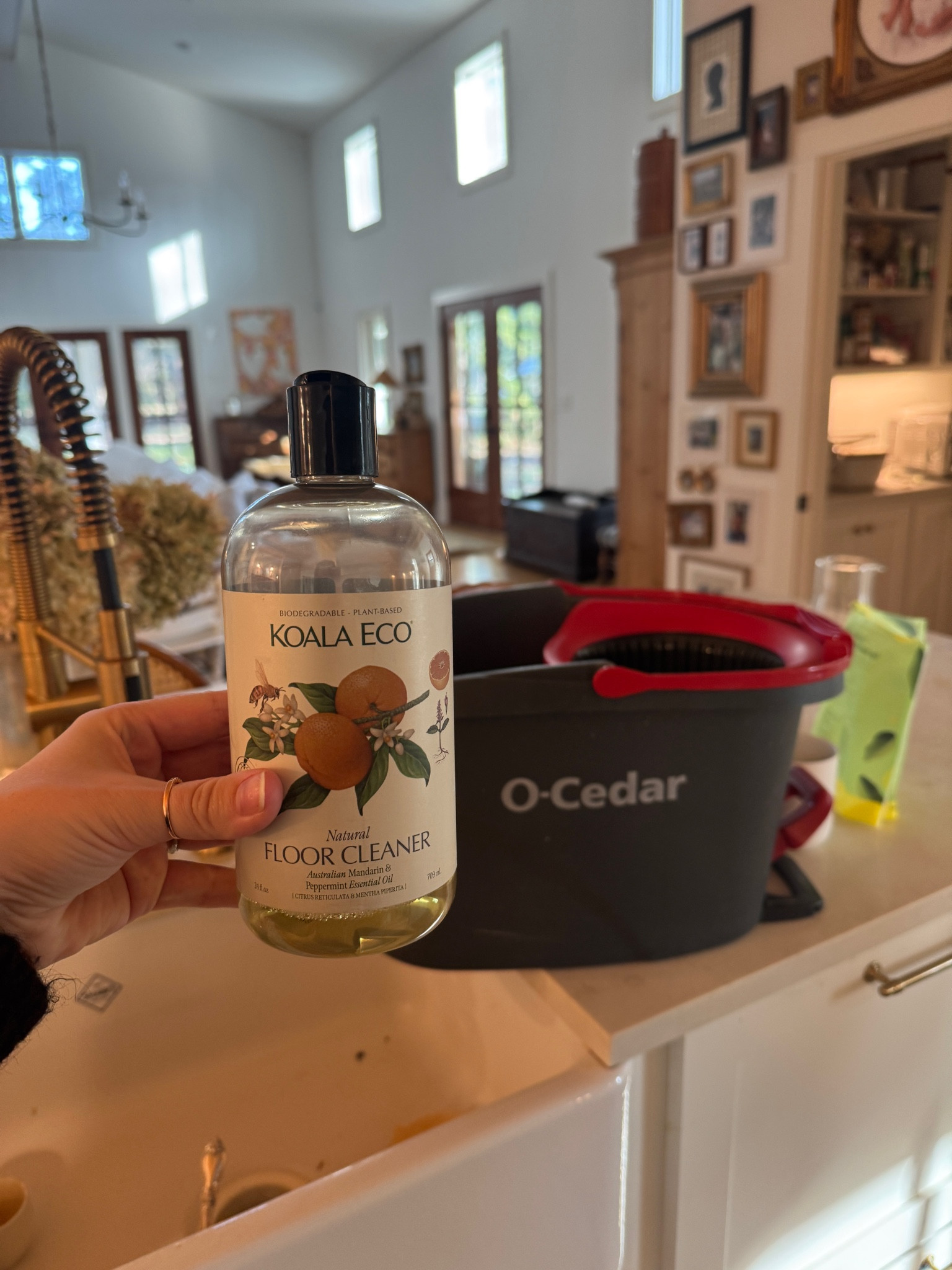 Been using this natural floor cleaner ever since we moved back into our house and I love it!