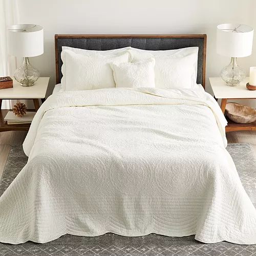 Croft & Barrow® Mary Solid Bedspread or Sham | Kohl's