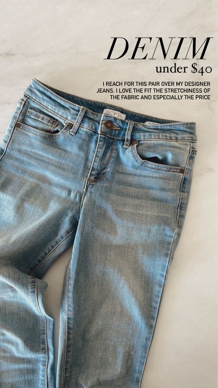 I love this denim! I reach for this pair over my designer jeans, StylinByAylin 

#LTKstyletip #LTKunder100 #LTKSeasonal