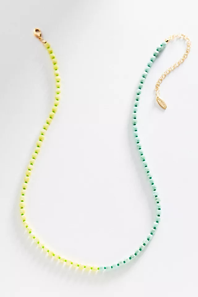 Multi-Color Beaded Collar Necklace | Anthropologie (US)