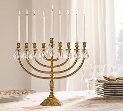 LoveShackFancy Chandelier Menorah | Pottery Barn (US)