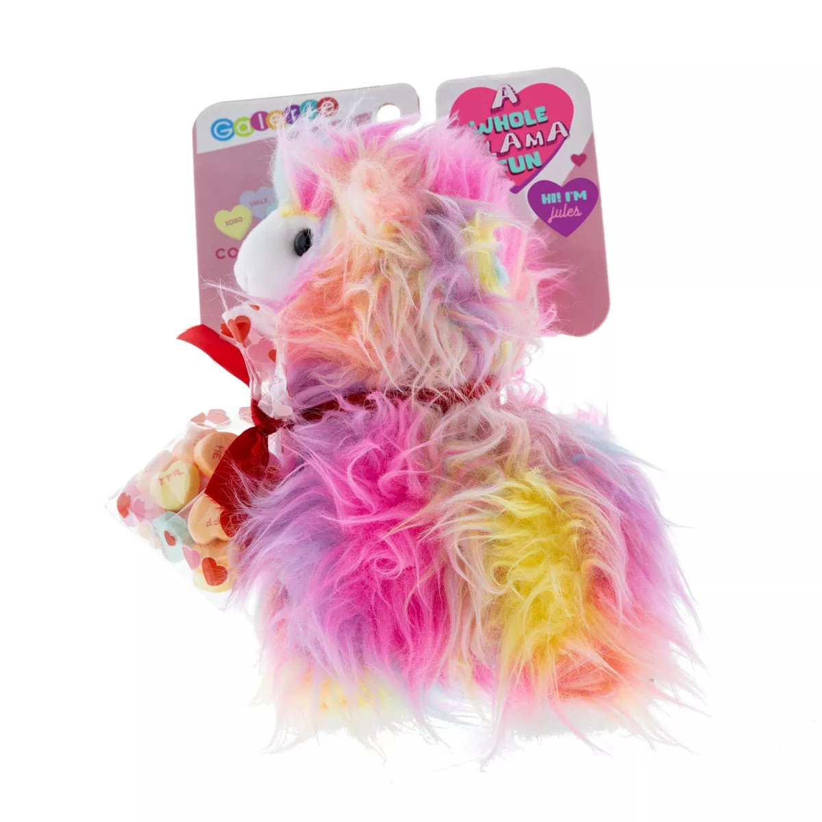 Galerie Valentine's Rainbow Llama Plush with Candy - 0.93oz | Target