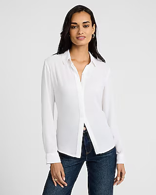Tunic Relaxed Portofino Shirt | Express