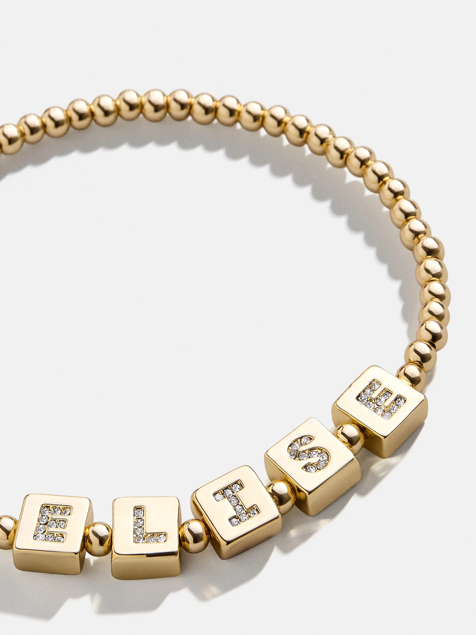 Golden Custom Pisa Bracelet - Clear/Gold | BaubleBar (US)