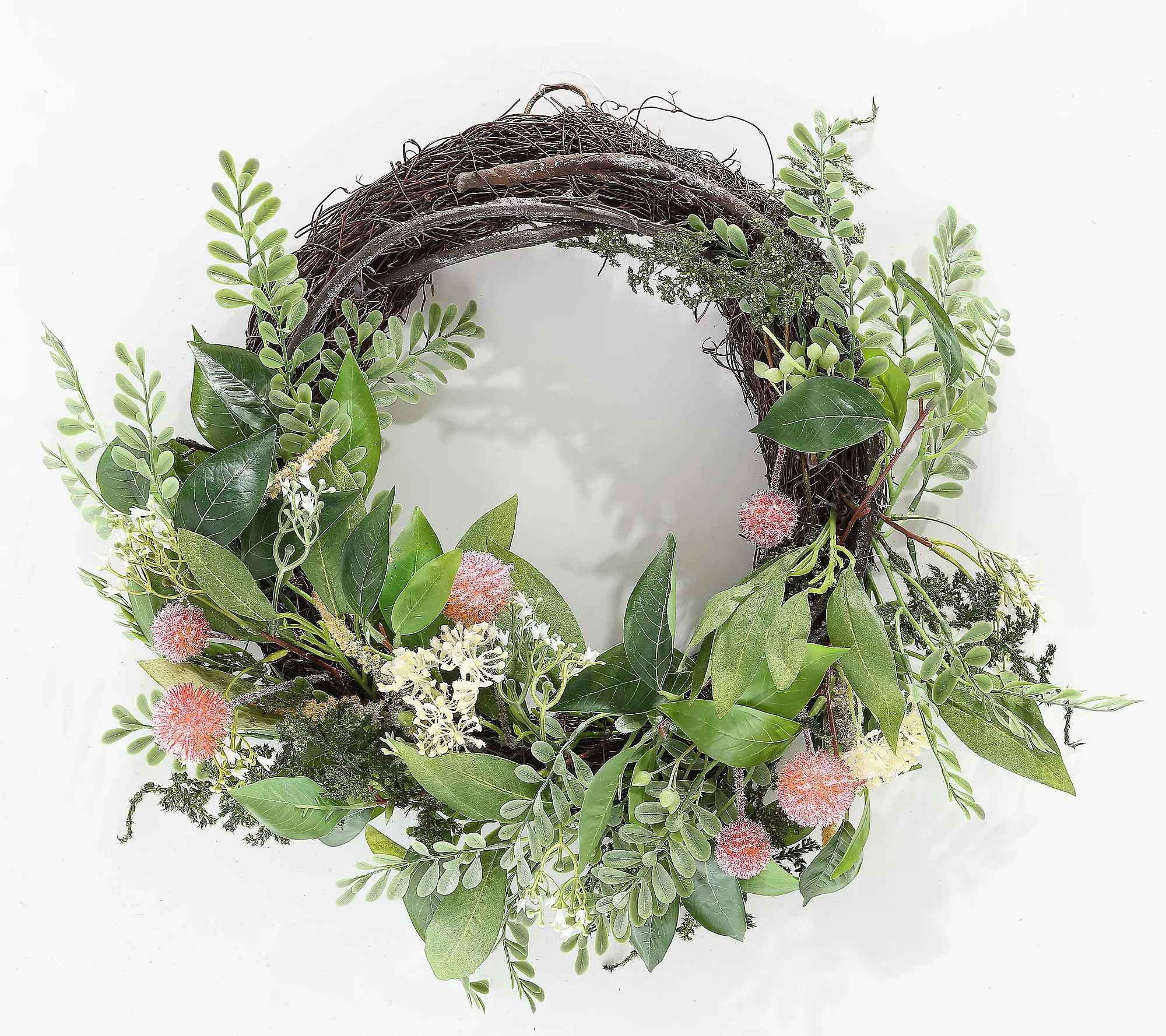 Safavieh Faux 21" Sweetgum & Mandarin Semi Wrea th | QVC