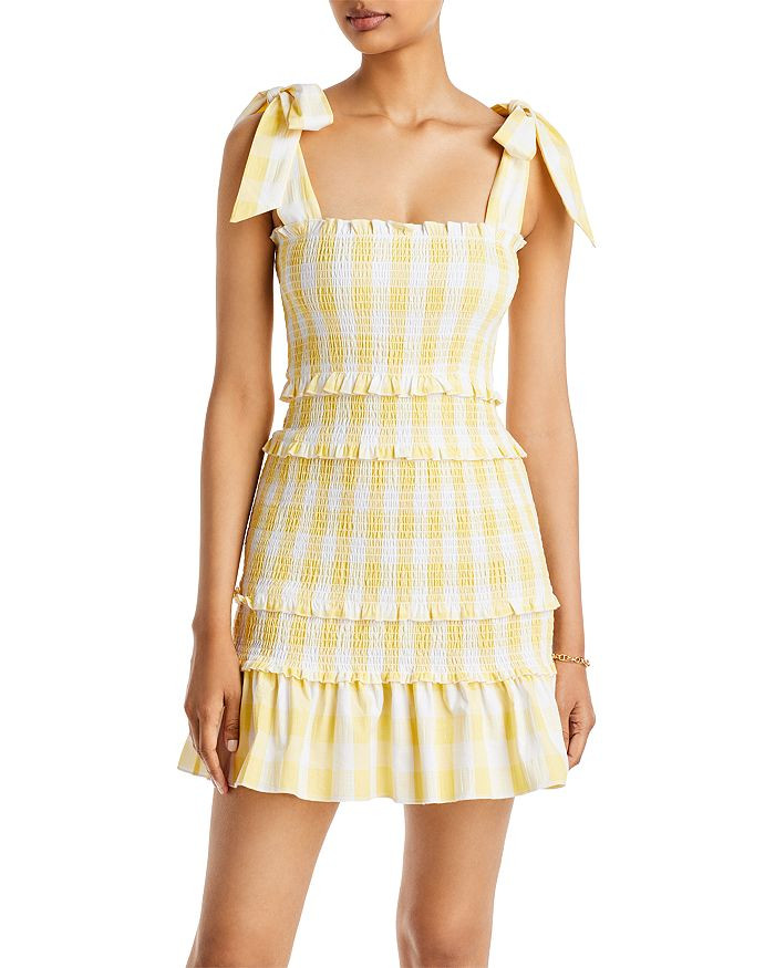 Gingham Smocked Mini Dress - 100% Exclusive | Bloomingdale's (US)