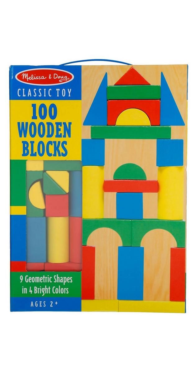 100 Pc Colorful Shaped Wood Blocks--3824208482500   | Burkes Outlet | bealls