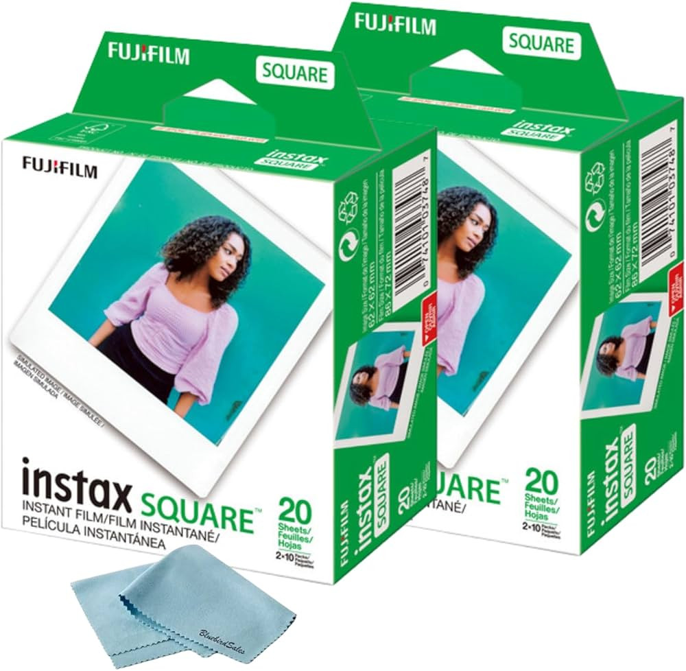Fujifilm Instax Square Instant Film - 40 Exposures (40 Sheets) - for Fujifilm instax Square Insta... | Amazon (US)