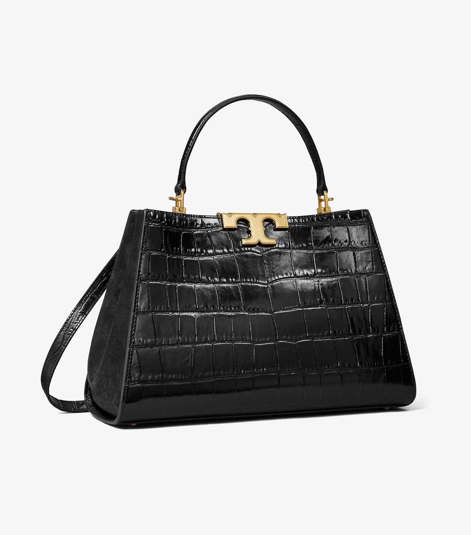 ELEANOR CROC-EMBOSSED SATCHEL | Tory Burch (US)