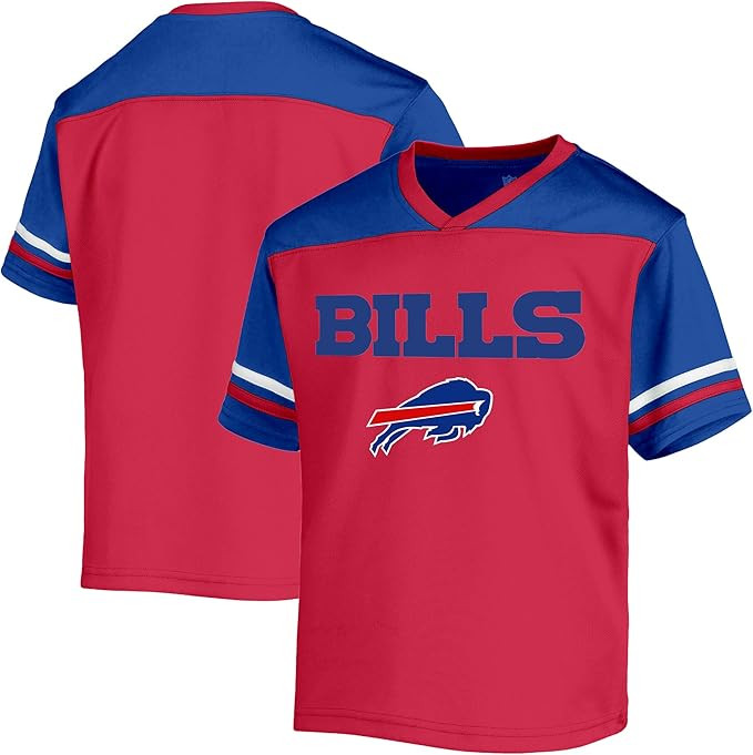 NFL Toddler 2-4 Officially Licensed Team Color V-Neck Wordmark Performance Primary Logo Jersey T-... | Amazon (US)