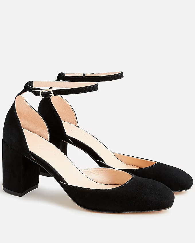 Maisie ankle-strap heels in Italian suede | J. Crew US